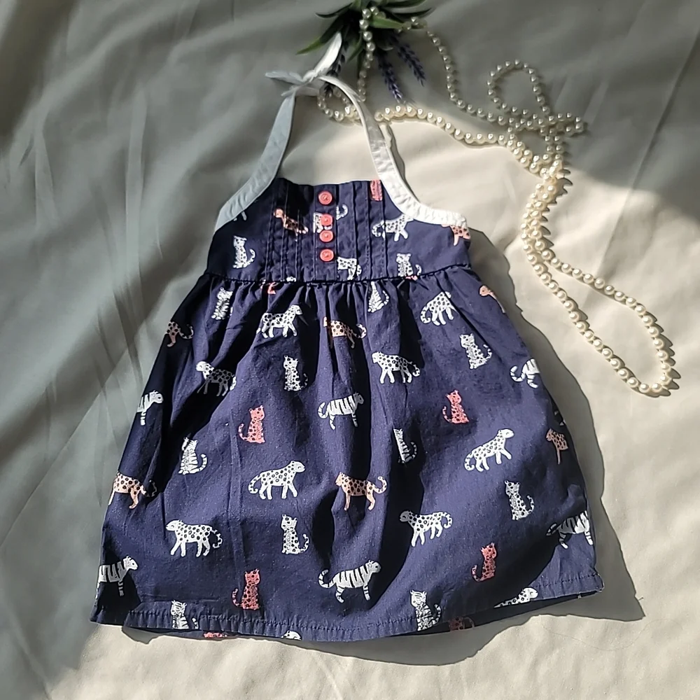 Multiples White Eyelet Dress with Navy & Red Nautical Sailboat Top